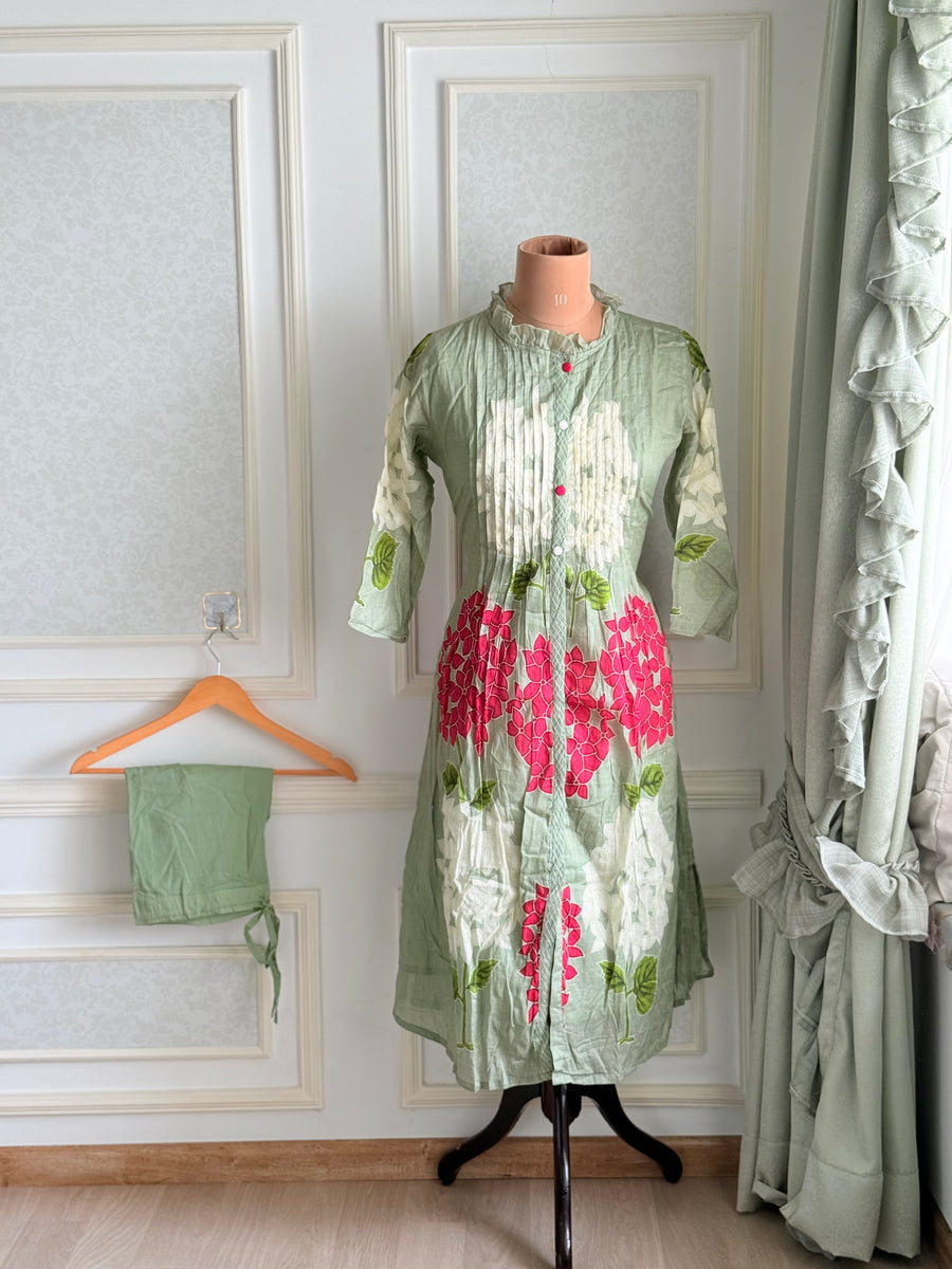 Teal Green Cotton Coord