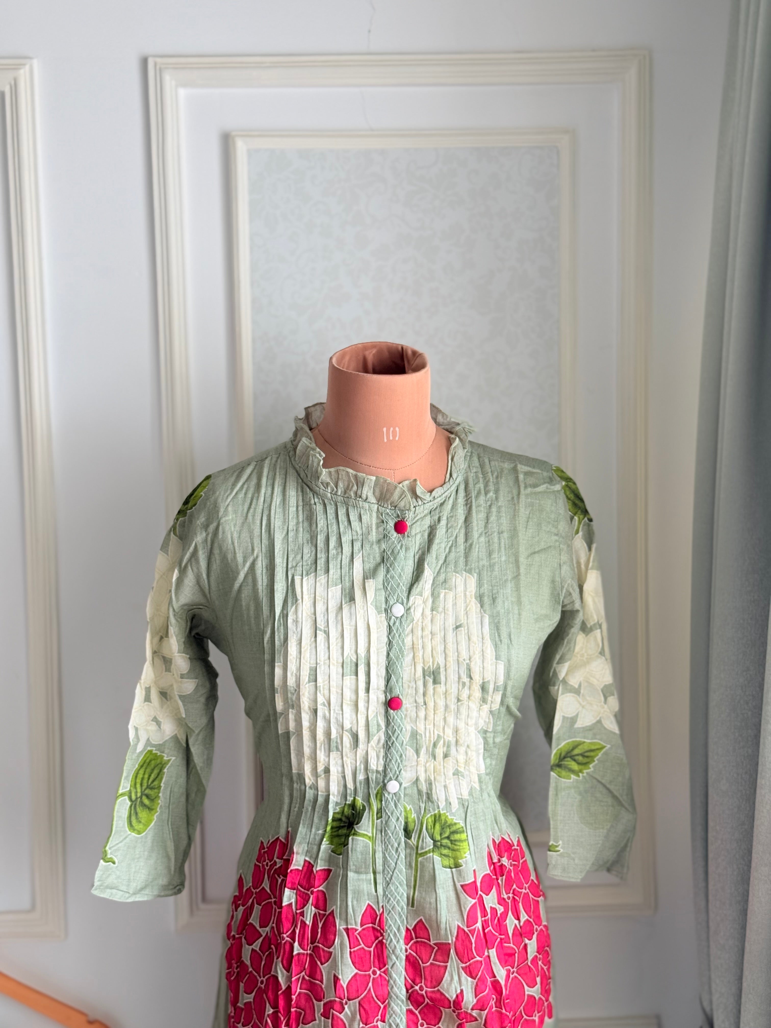 Teal Green Cotton Coord