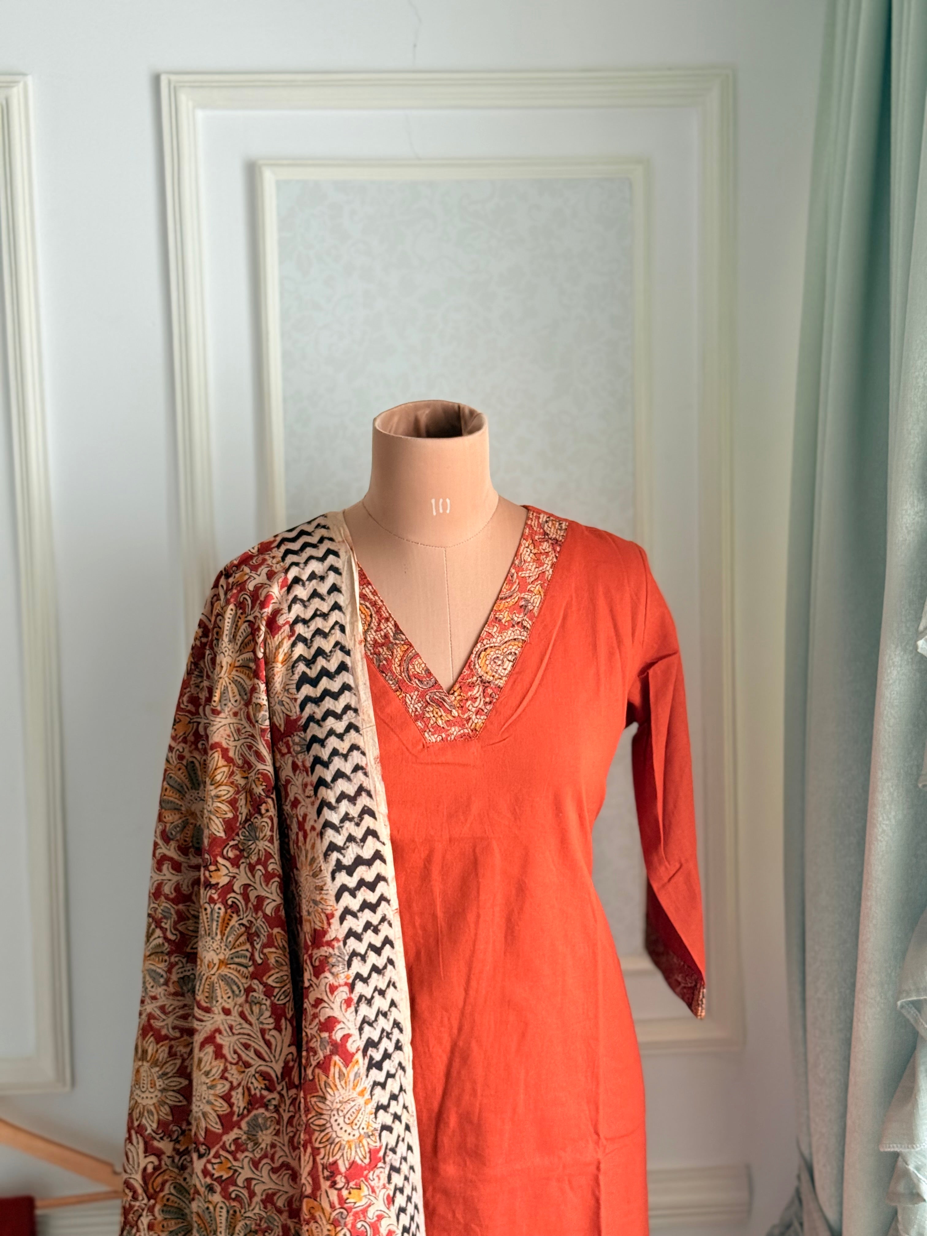 Kalamkari Cotton Suit Set