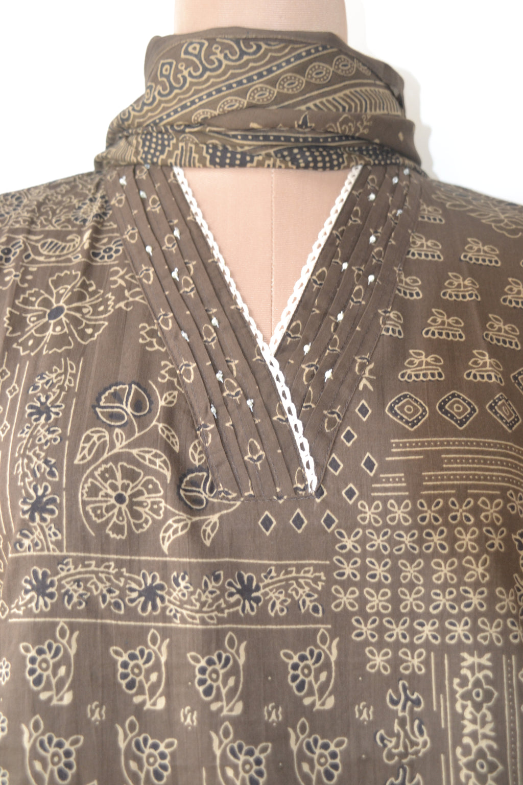Earthy Cotton Printed Suit Set
