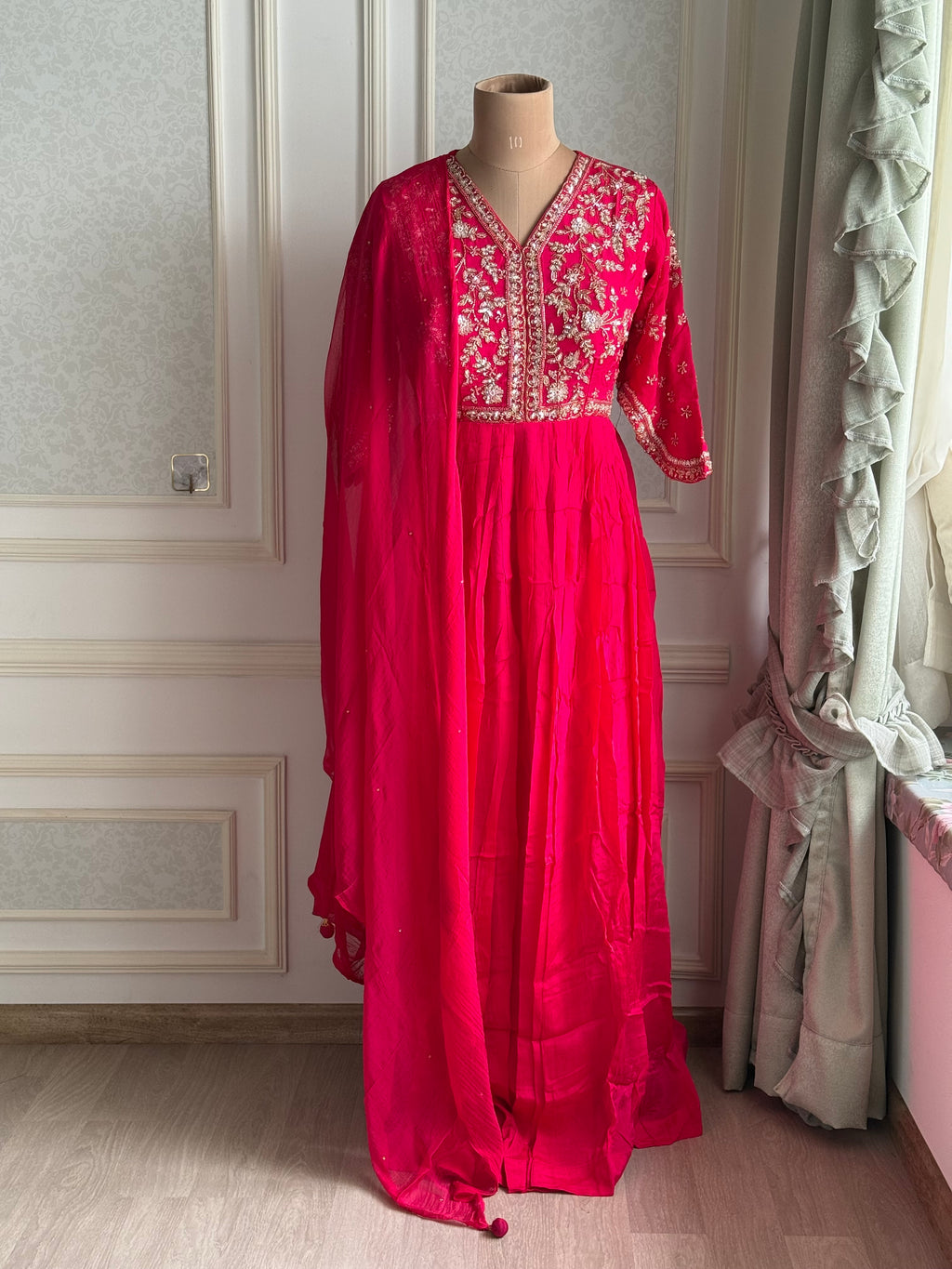 Rani pink desi maxi
