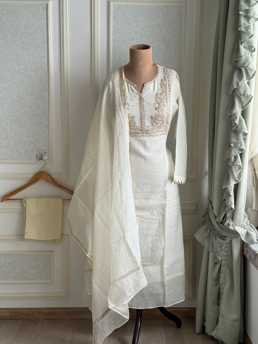 White Mul Chanderi