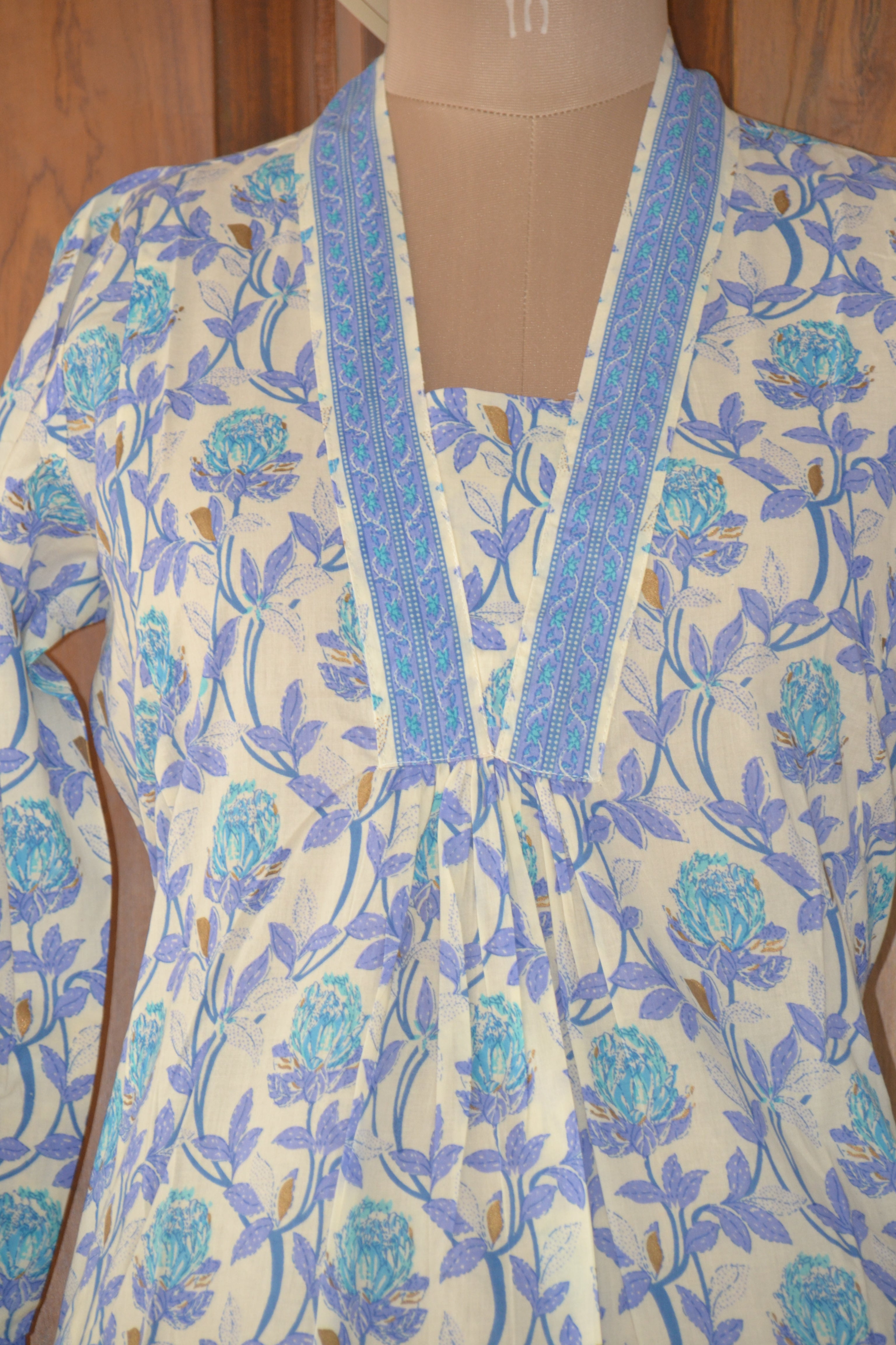 Blue floral coord set
