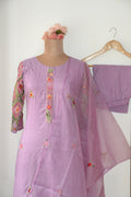 French Knot Lilac Suit Set
