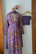 Purple Angrakaha Chinnon Suit