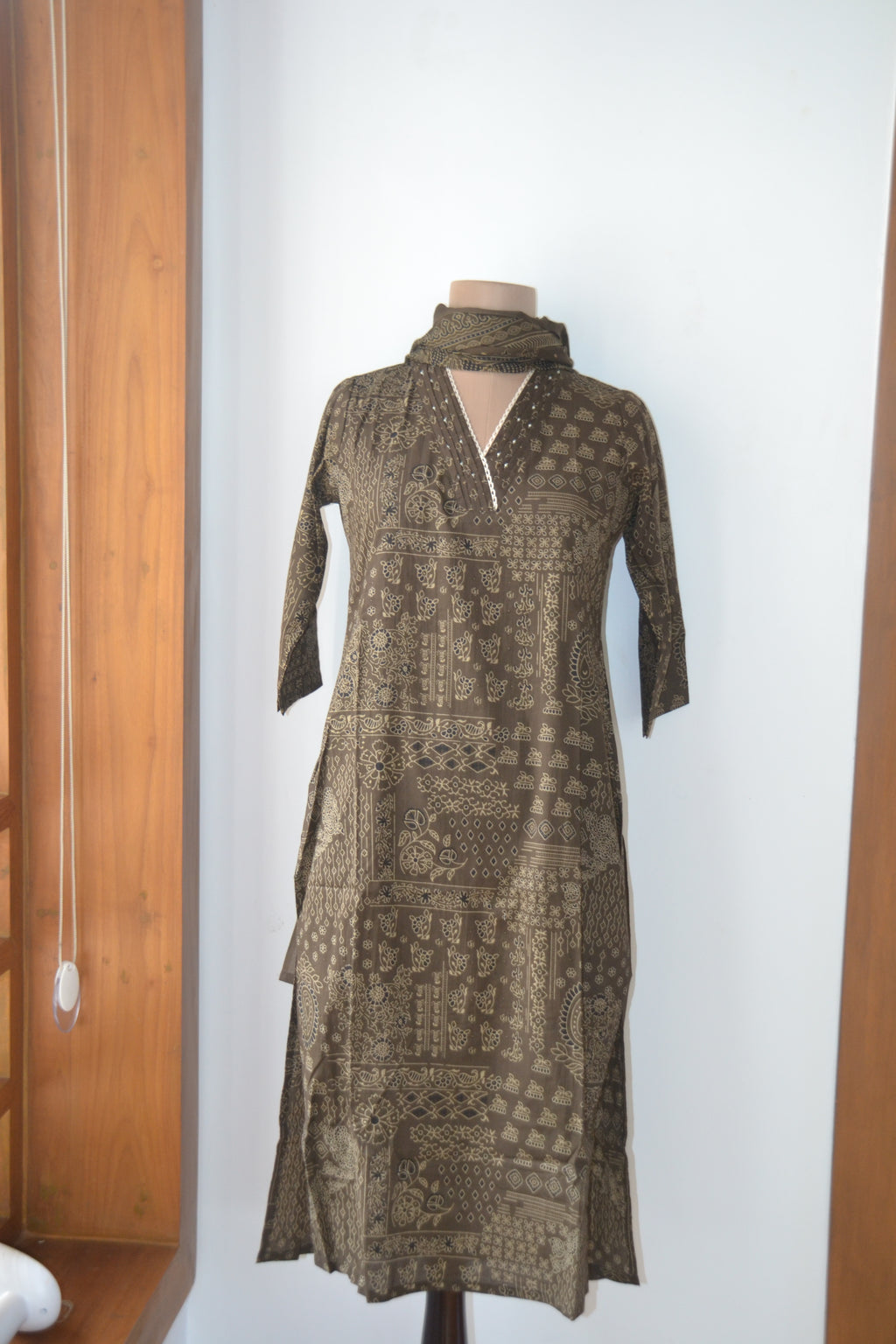 Earthy Cotton Printed Suit Set