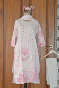 Pastel Bloom Linen-Cotton Suit Set