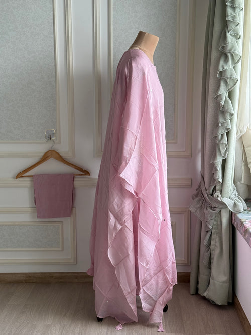 Chinnon baby pink Anarkali